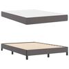 vidaXL Cadre de lit avec matelas Gris 140 x 200 cm tissu