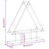 vidaXL Portant de bois chauffage anthracite 80x25x90 cm