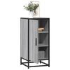 vidaXL Buffet sonoma gris 35,5x35x76 cm bois d'ingénierie et métal