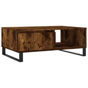vidaXL Table basse ch&ecirc;ne fum&eacute; 90x60x35 cm bois d'ing&eacute;nierie