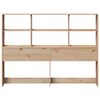 vidaXL Tête de lit avec rangement 120 cm bois massif de pin