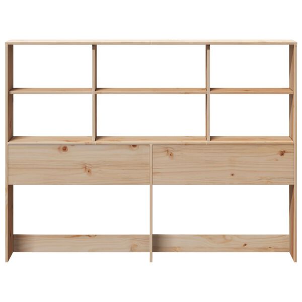 vidaXL Tête de lit avec rangement 120 cm bois massif de pin