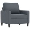 vidaXL Fauteuil Gris foncé 60 cm Velours