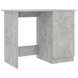 vidaXL Bureau Gris b&eacute;ton 100x50x76 cm Bois d&rsquo;ing&eacute;nierie