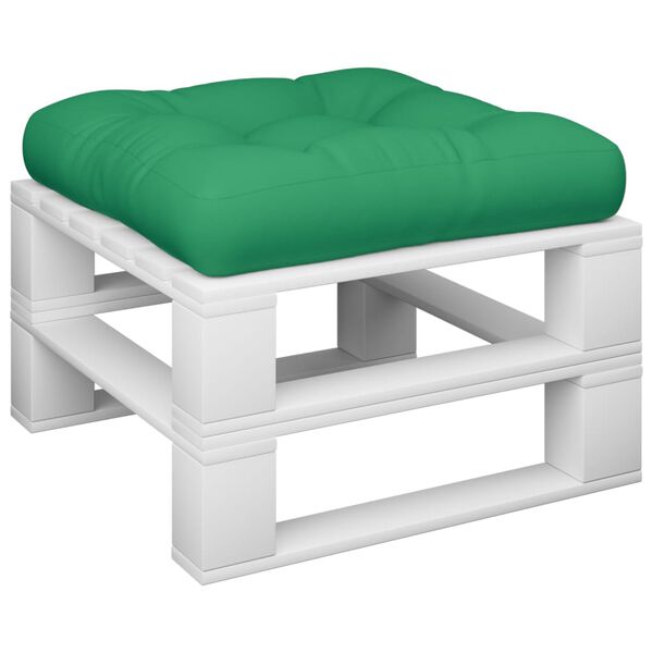 vidaXL Coussin de palette vert tissu