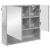 vidaXL Armoire Miroir Gris b&eacute;ton 59 x 17 x 55 cm Bois d'ing&eacute;nierie