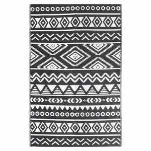 vidaXL Tapis d'ext&eacute;rieur ARAKIL Noir 190x290 cm PP