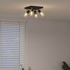 vidaXL Spot de plafond Noir 26,5 x 26 x 11,5 cm M&eacute;tal