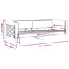 vidaXL Lit de repos sans matelas bleu 80x200 cm velours