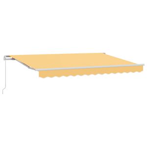 vidaXL Auvent r&eacute;tractable Sable 3,5 x 2,5 m Polyester et Aluminium