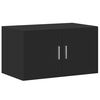 vidaXL Armoire de rangement noir 70x42,5x225 cm bois d'ing&eacute;nierie