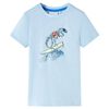 vidaXL T-shirt pour enfants bleu clair 140