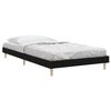 vidaXL Cadre de lit sans matelas noir 90x190 cm bois ingénierie