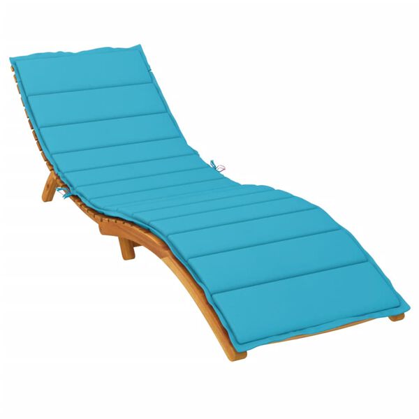 vidaXL Coussin de chaise longue turquoise tissu oxford