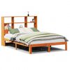 vidaXL Lit biblioth&egrave;que sans matelas cire marron 140x190 cm pin massif