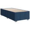 vidaXL Sommier &agrave; lattes de lit avec matelas Bleu 80x200 cm Tissu