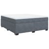 vidaXL Sommier &agrave; lattes de lit et matelas Gris fonc&eacute; 180x200cm Velours