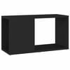 vidaXL Meuble TV Noir 60x24x32 cm Bois d'ing&eacute;nierie