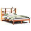 vidaXL Lit biblioth&egrave;que sans matelas cire marron 120x200 cm pin massif