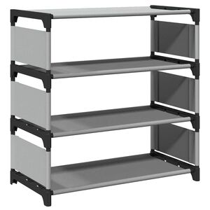 vidaXL &Eacute;tag&egrave;re &agrave; chaussures 4 niveaux gris 54x28x55 cm tissu non-tiss&eacute;