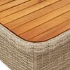 vidaXL Ensemble &agrave; manger de jardin avec coussins 5pcs Beige poly rotin