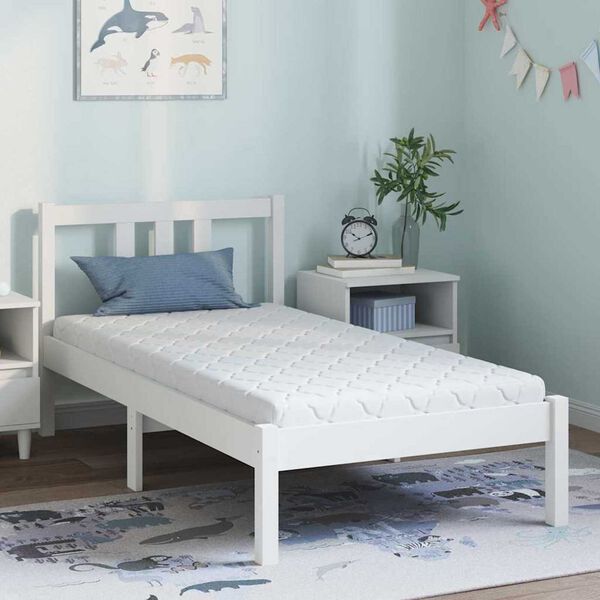 vidaXL Matelas Blanc 80 x 160 cm Mousse PU