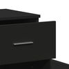 vidaXL Buffet noir 79x38x80 cm bois d'ing&eacute;nierie
