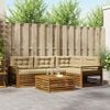 vidaXL Ensemble de canap&eacute;s d'ext&eacute;rieur 5 pcs Naturel et Beige