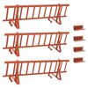 vidaXL Protection de neige pour toit Rouge 300 x 29,5 x 34,5 cm Acier