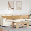 vidaXL Coussins de canap&eacute; 2 pcs Marron 200 x 40 cm