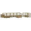 vidaXL Salon de jardin 10 pcs bois de pin impr&eacute;gn&eacute;