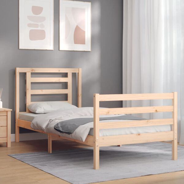 vidaXL Cadre de lit sans matelas bois massif