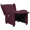 vidaXL Fauteuil de massage Violet Tissu