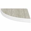 vidaXL &Eacute;tag&egrave;res d'angle murales 2 pcs Ch&ecirc;ne et blanc 35x35x3,8 cm MDF