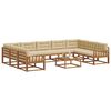 vidaXL Ensemble de canap&eacute;s d'ext&eacute;rieur 10 pcs Naturel et Beige