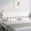 vidaXL T&ecirc;te de lit Blanc 196x3x80,5 cm Bois massif de pin