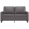 vidaXL Canap&eacute; &agrave; 2 places Gris 120 cm Similicuir