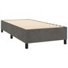 vidaXL Sommier &agrave; lattes de lit matelas LED Gris fonc&eacute; 80x200cm Velours