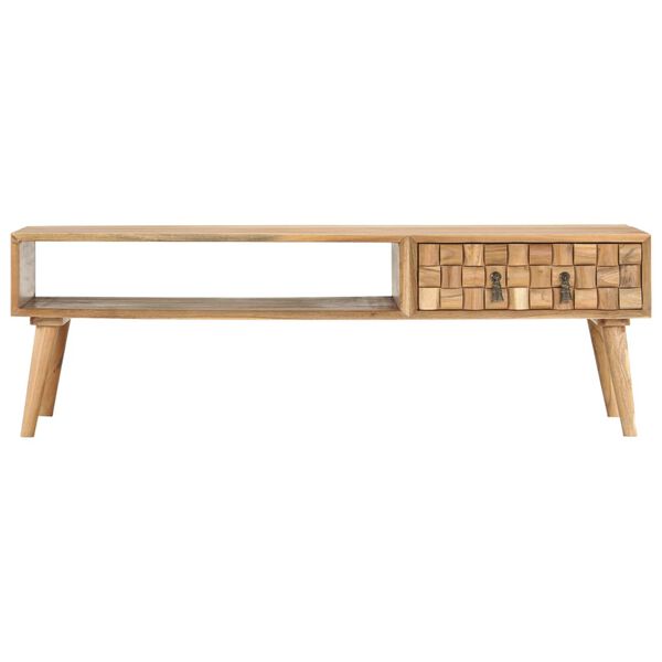 vidaXL Table basse 110x50x35 cm Bois d'acacia solide