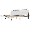 vidaXL Cadre de lit sans matelas Zadar blanc et noir 180x200 cm similicuir