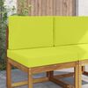 vidaXL Coussin de canap&eacute; d'ext&eacute;rieur 2 pcs Vert Polyester