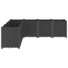 vidaXL Jardini&egrave;re noir 160x160x53 cm polypropyl&egrave;ne