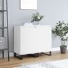 vidaXL Buffets 2 pcs blanc 40x35x70 cm bois d&rsquo;ing&eacute;nierie