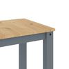vidaXL Table à manger Panama gris 117x60x75 cm bois massif de pin