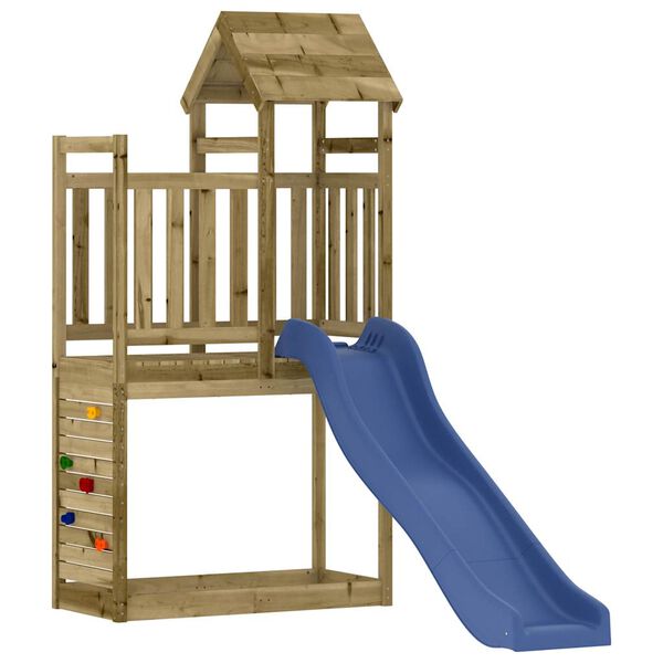 vidaXL Aire de jeux d'ext&eacute;rieur bois de pin impr&eacute;gn&eacute;