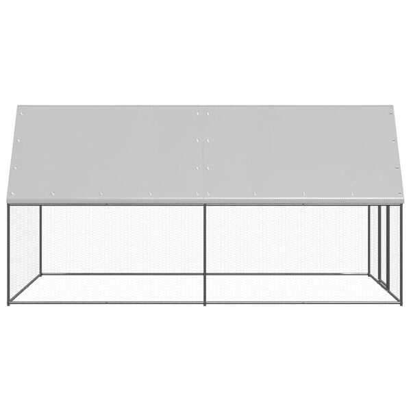 vidaXL Poulailler d'extérieur 2x4x2 m Acier galvanisé