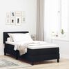 vidaXL Lit boxspring avec matelas avec matelas Noir 90 x 200 cm