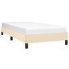 vidaXL Cadre de lit sans matelas cr&egrave;me 100x200 cm tissu