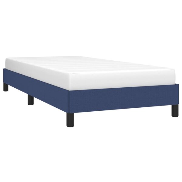 vidaXL Cadre de lit sans matelas bleu 80x200 cm tissu