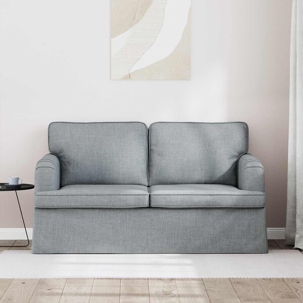 vidaXL Canap&eacute; Gris clair 144 x 80 x 85 cm tissu
